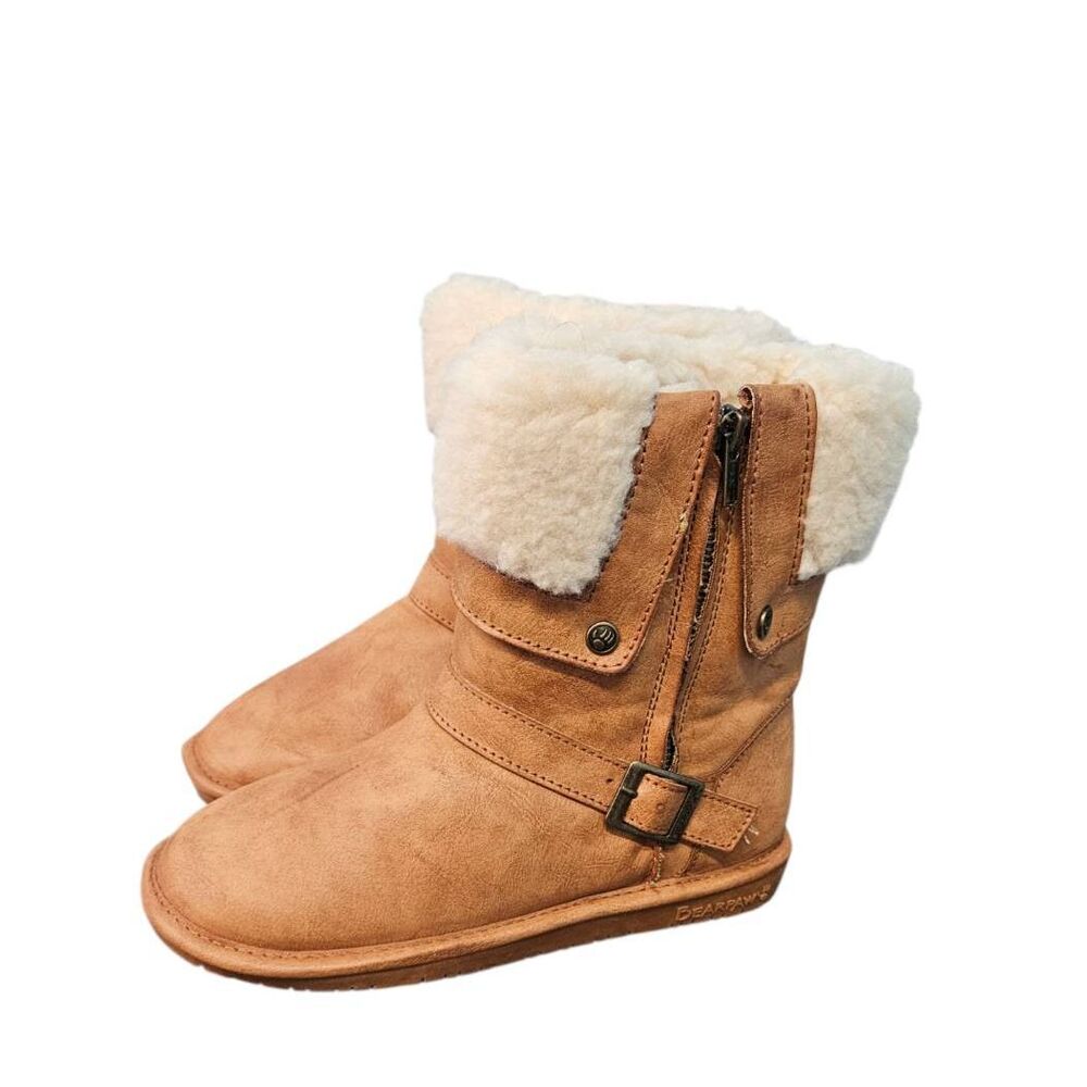 BearPaw Madison Tan Snow Boots Womens Size 8 NEW IN BOX - Picture 2 of 8